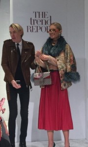 Ken Downing showing Gucci purse